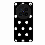 Classic Polka Dot Glass Phone Case for Vivo X200 Pro 5G