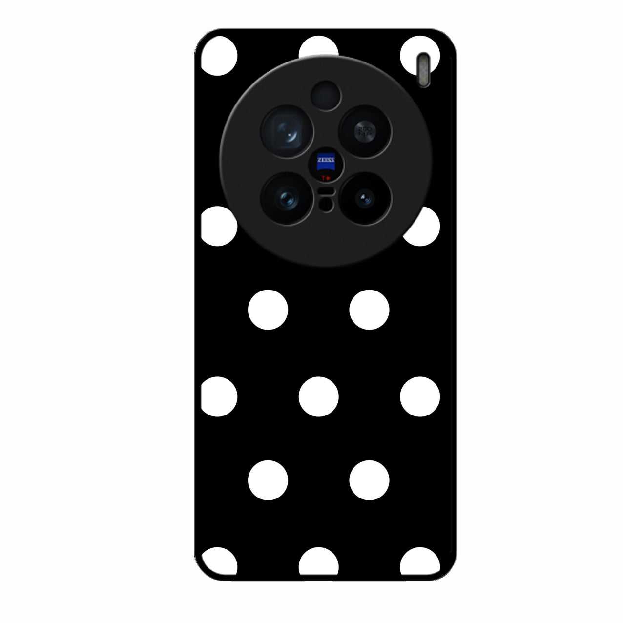 Classic Polka Dot Glass Phone Case for Vivo X200 Pro 5G