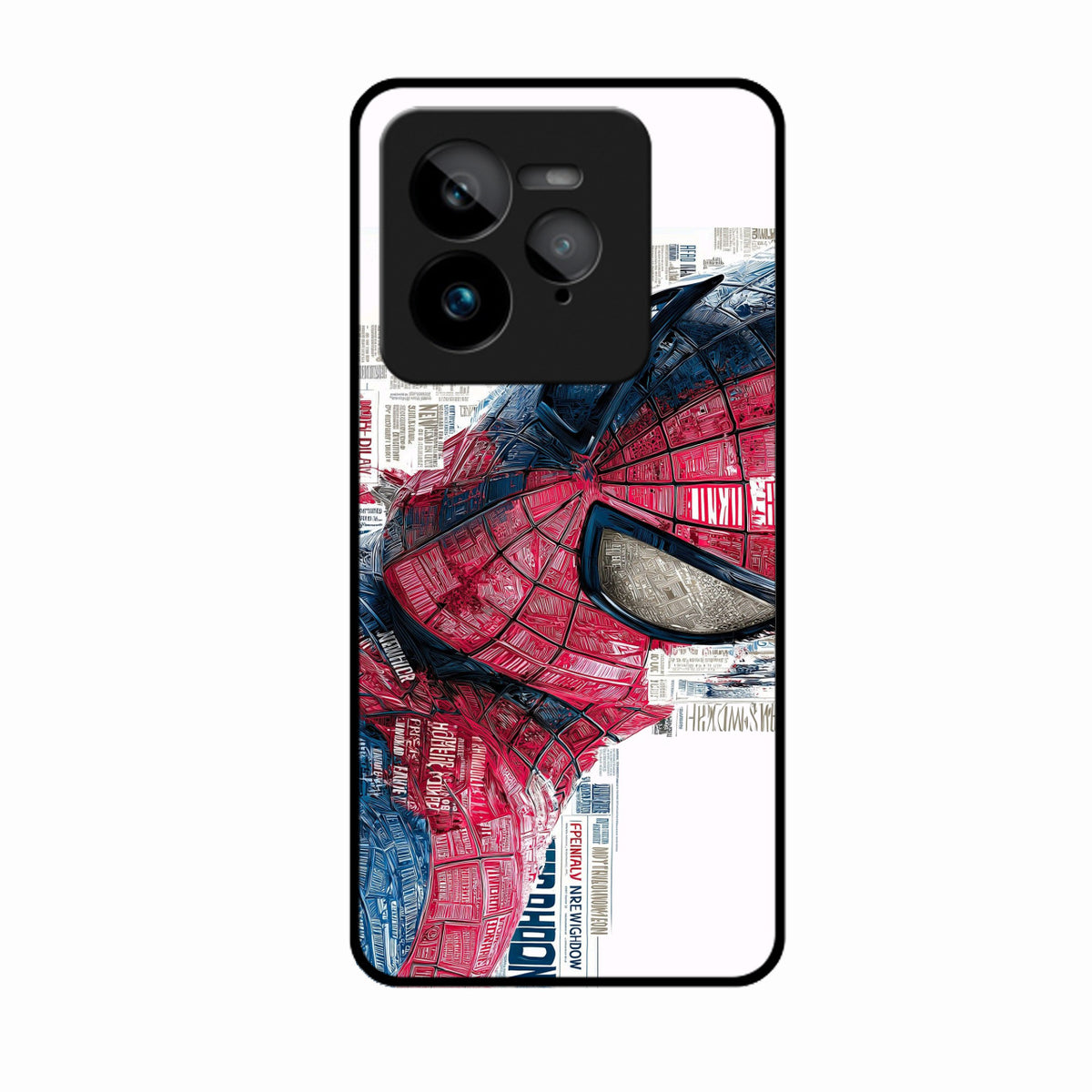 Red Blue Web Hero Glass Phone Cover for Realme Gt 7 Pro - ShopOnCliQ