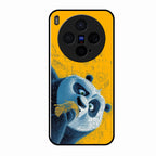 Cute Panda Sketch Premium Glass Phone Case for Vivo X300 5G
