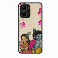 Krishna Eternal Lotus Glass Case for Vivo T2X 5G