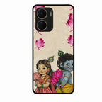 Krishna Eternal Lotus Glass Case for Vivo T2X 5G