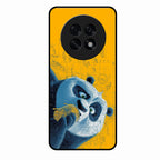 Cute Panda Sketch Premium Glass Phone Case for Oppo F31 Pro Plus 5G