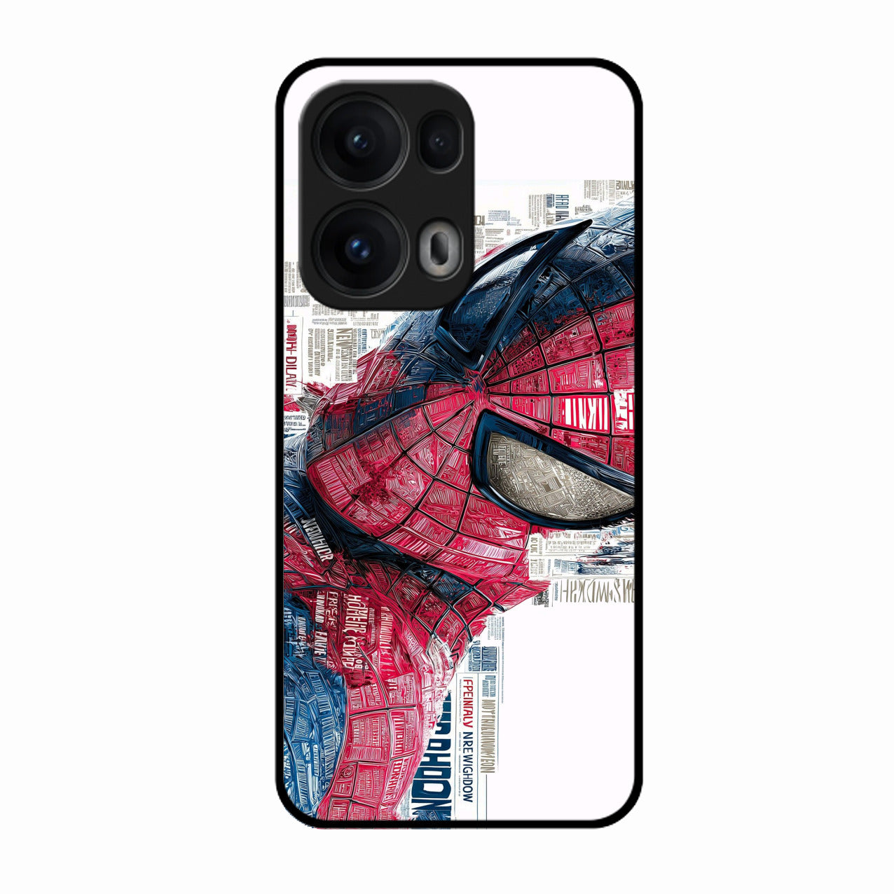 Red Blue Web Hero Glass Phone Cover for Oppo Reno 13 Pro 5G