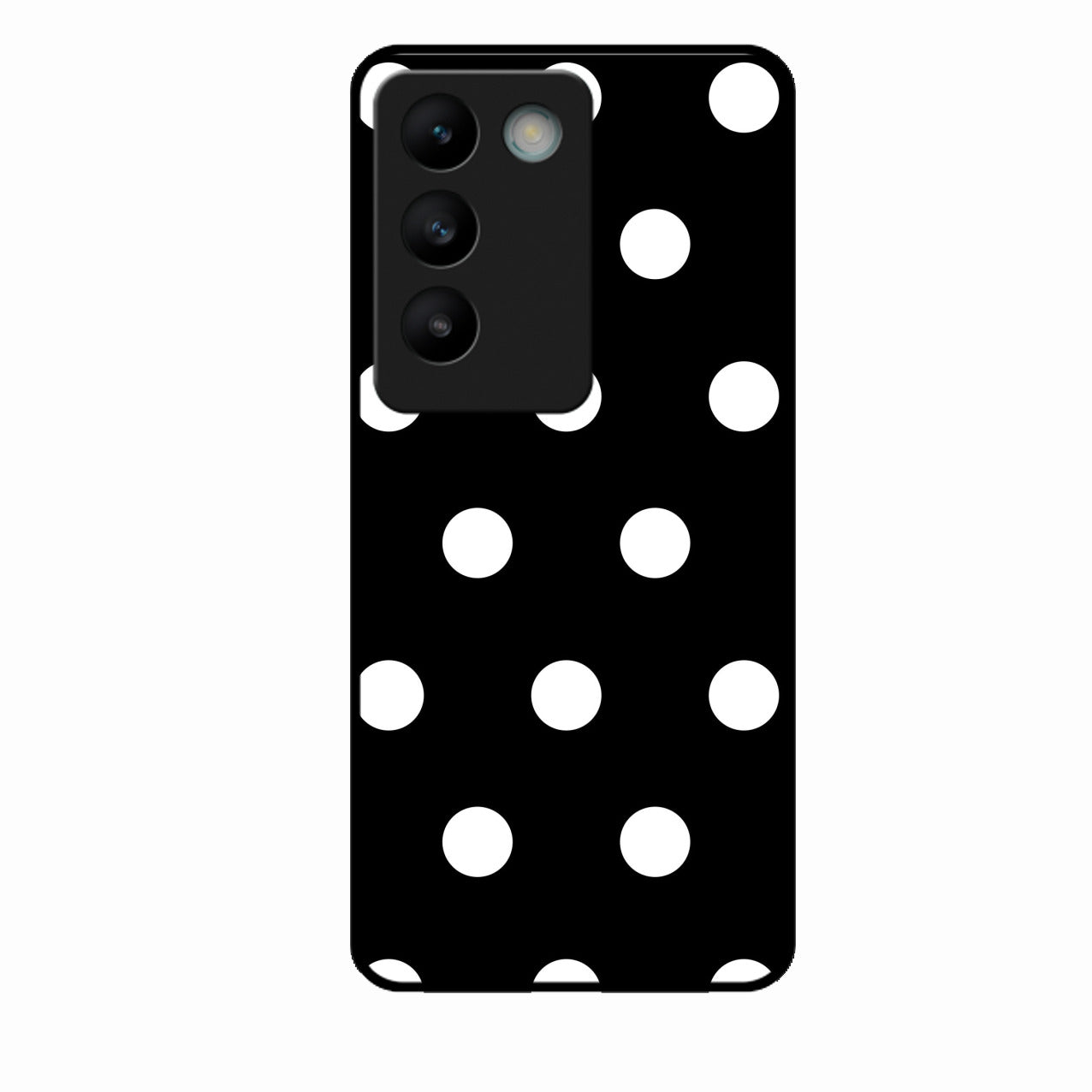 Classic Polka Dot Glass Phone Case for Vivo T3 5G