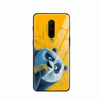 Cute Panda Sketch Premium Glass Phone Case for Oneplus 8