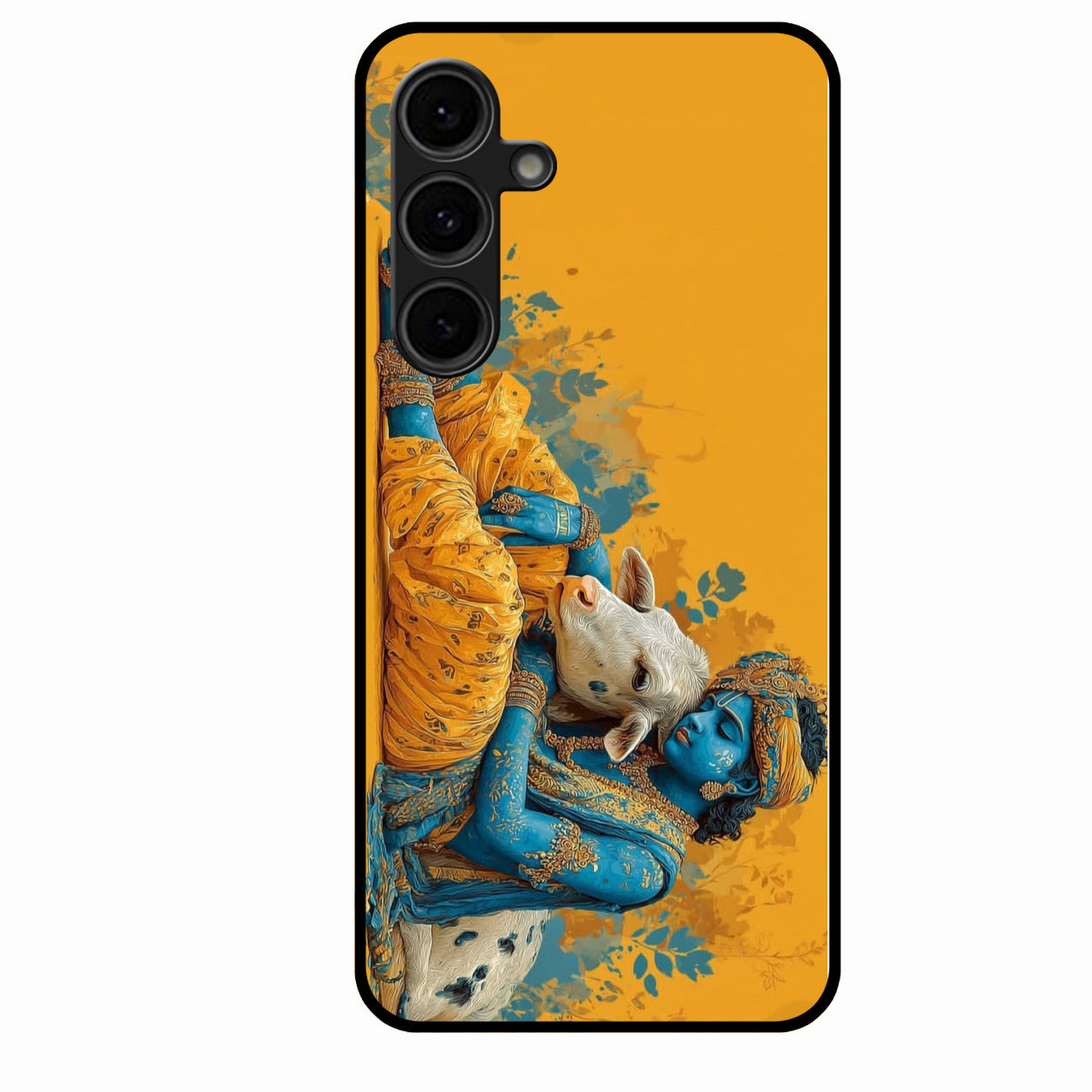 Divine Krishna Gopal Premium Glass Phone Case for Samsung Galaxy S24 Fe 5G