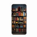 Colorful Bookshelf Art Glass Case Cover for Oneplus 7