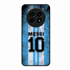 Blue Stripes Number 10 Football Glass Phone Case for Realme 13 Pro 5G