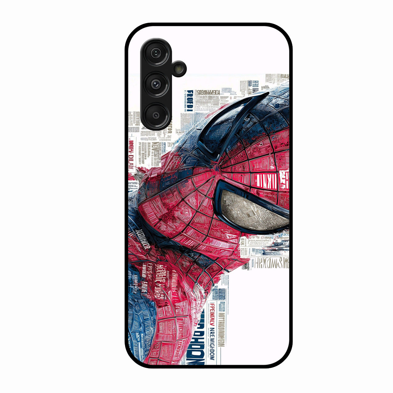 Red Blue Web Hero Glass Phone Cover for Samsung Galaxy M35 5G