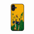 Golden Striker Glass Phone Case for iPhone 16 Plus