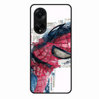 Red Blue Web Hero Glass Phone Cover for Oppo F23 5G