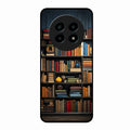 Colorful Bookshelf Art Glass Case Cover for Realme 13 Pro 5G