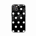 Classic Polka Dot Glass Phone Case for iPhone 13 mini