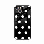 Classic Polka Dot Glass Phone Case for iPhone 13 mini