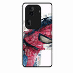 Red Blue Web Hero Glass Phone Cover for Oppo Reno 11 Pro 5G