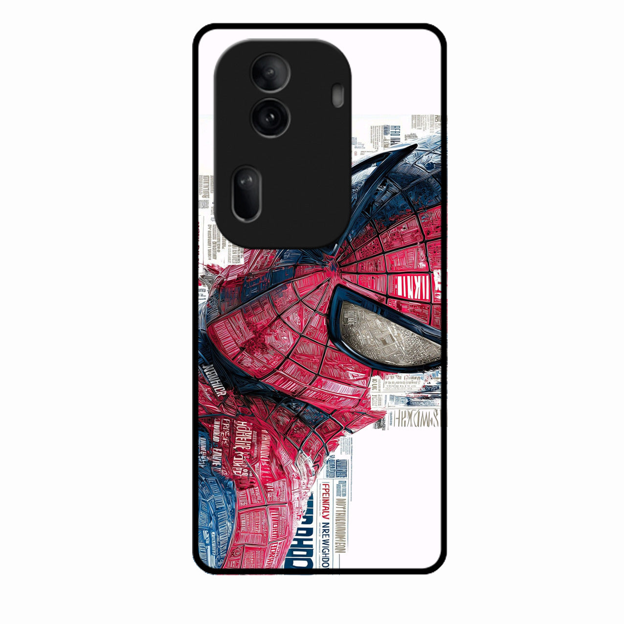 Red Blue Web Hero Glass Phone Cover for Oppo Reno 11 Pro 5G