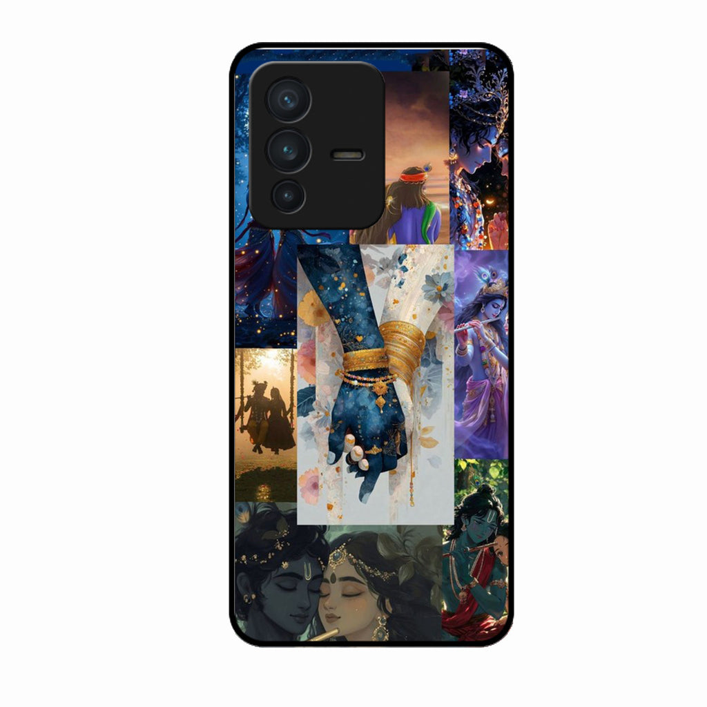 Eternal Radha Krishna Love Glass Phone Case for Samsung Galaxy A25 5G