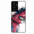 Red Blue Web Hero Glass Phone Cover for Samsung Galaxy S21 Ultra