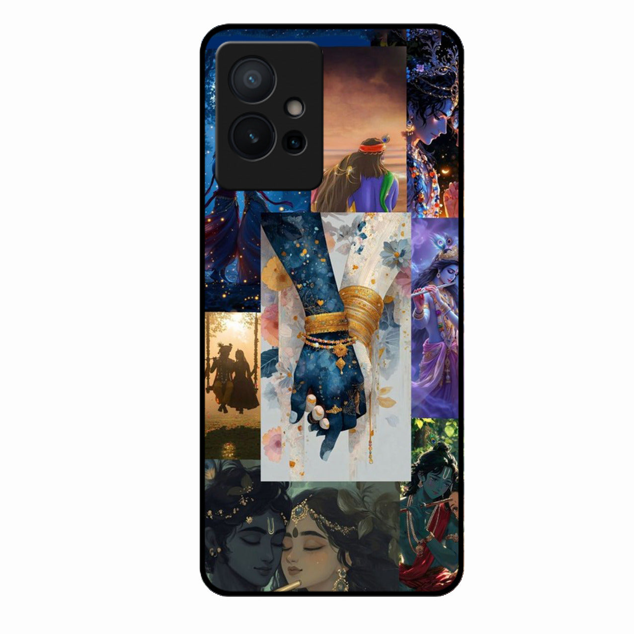 Eternal Radha Krishna Love Glass Phone Case for Realme Gt 7 5G