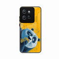 Cute Panda Sketch Premium Glass Phone Case for Motorola Edge 50