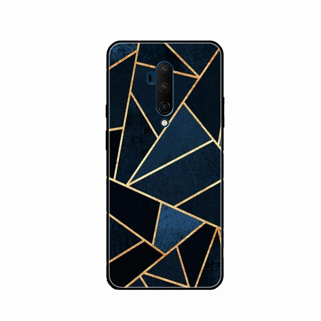 Midnight Gold Geometric Premium Glass Phone Case for Oneplus 7T Pro