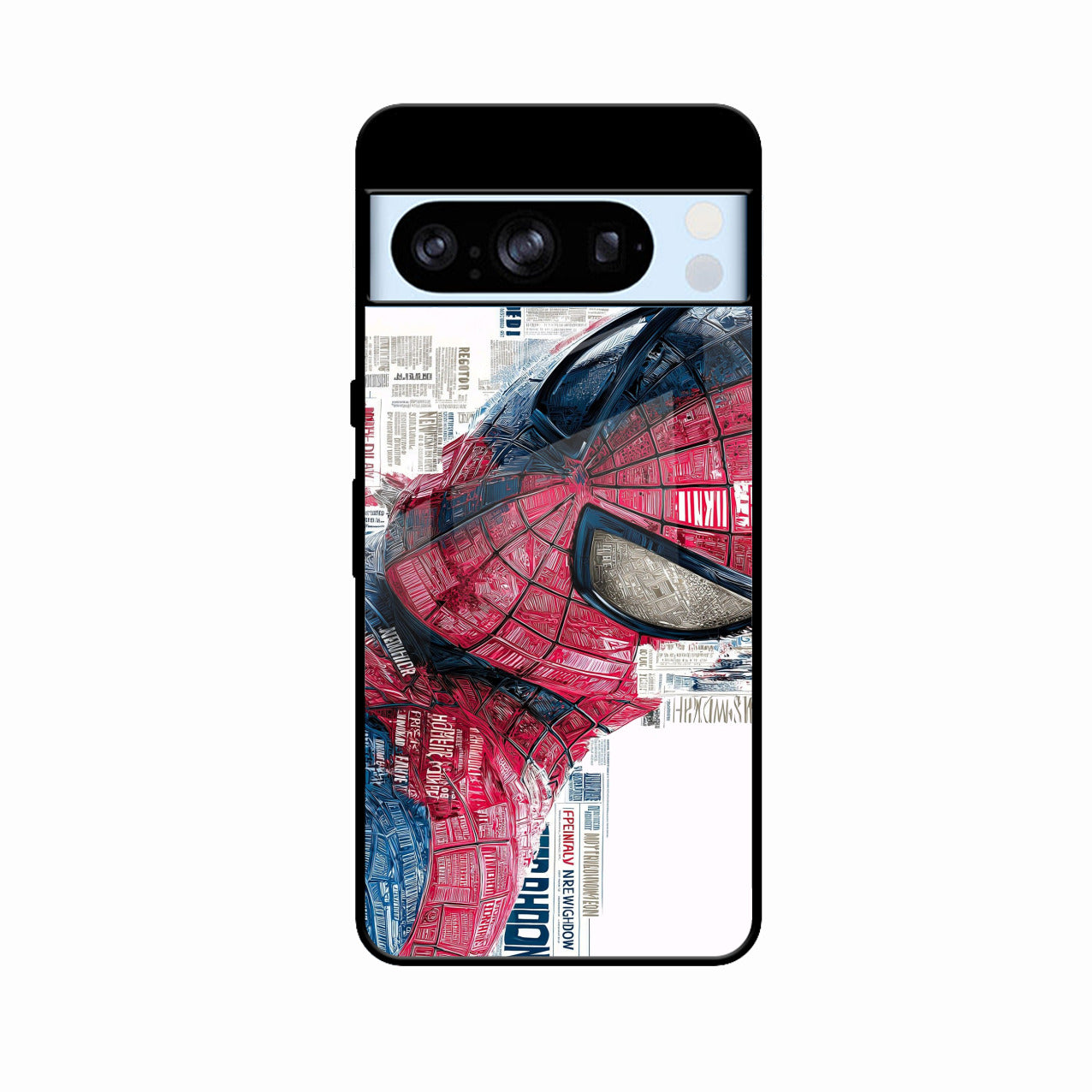 Red Blue Web Hero Glass Phone Cover for Google Pixel 8 Pro 5G