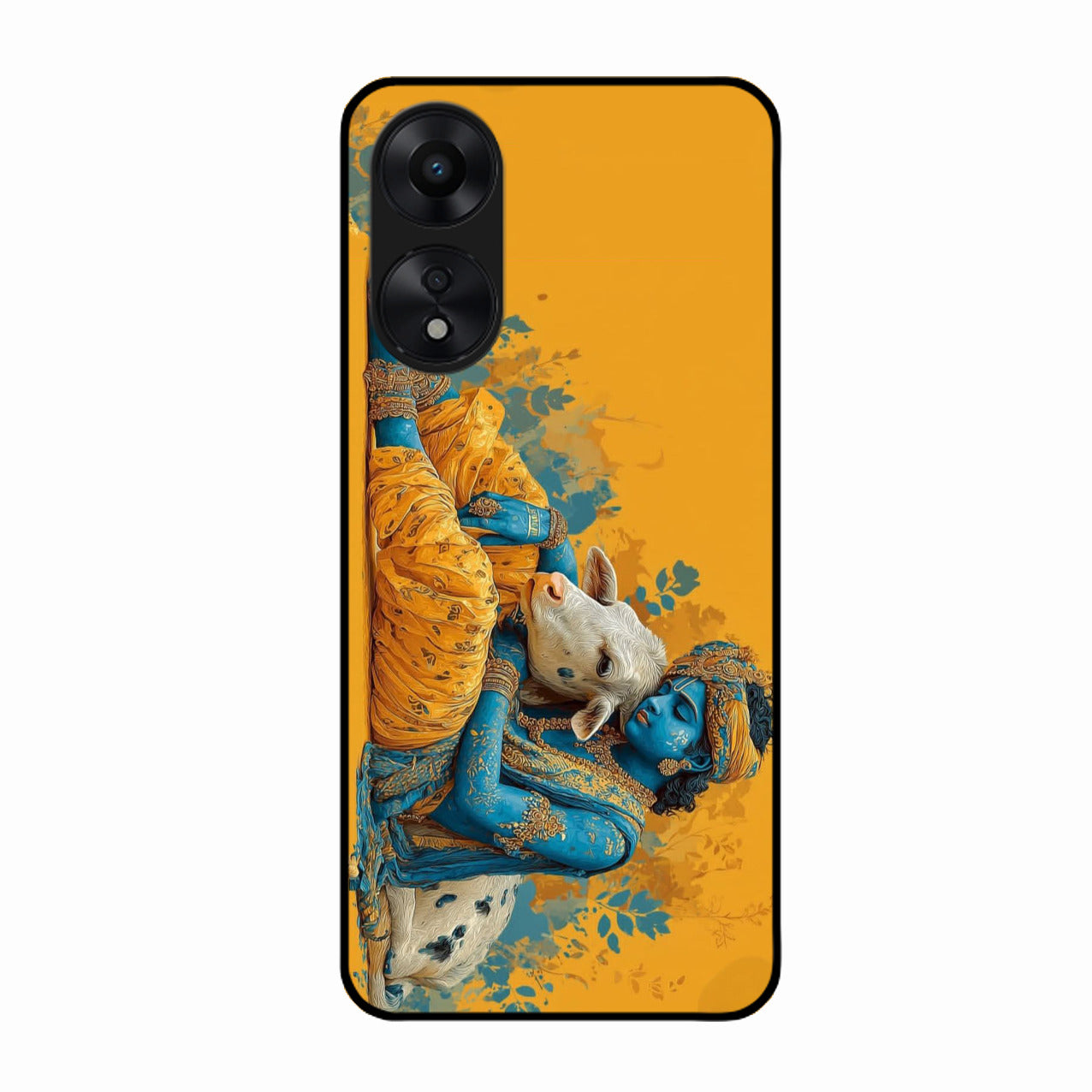 Divine Krishna Gopal Premium Glass Phone Case for Oppo A78 5G