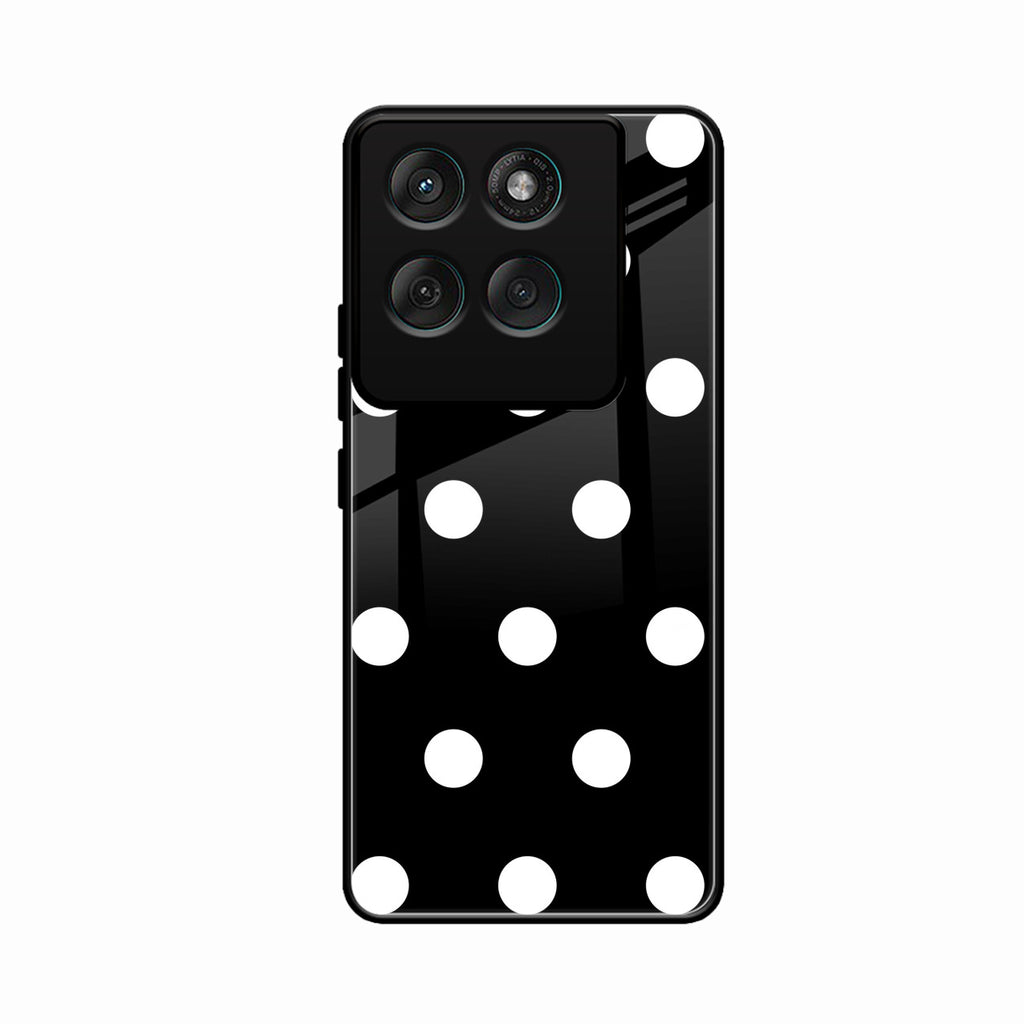 Classic Polka Dot Glass Phone Case for Motorola Edge 70 5G