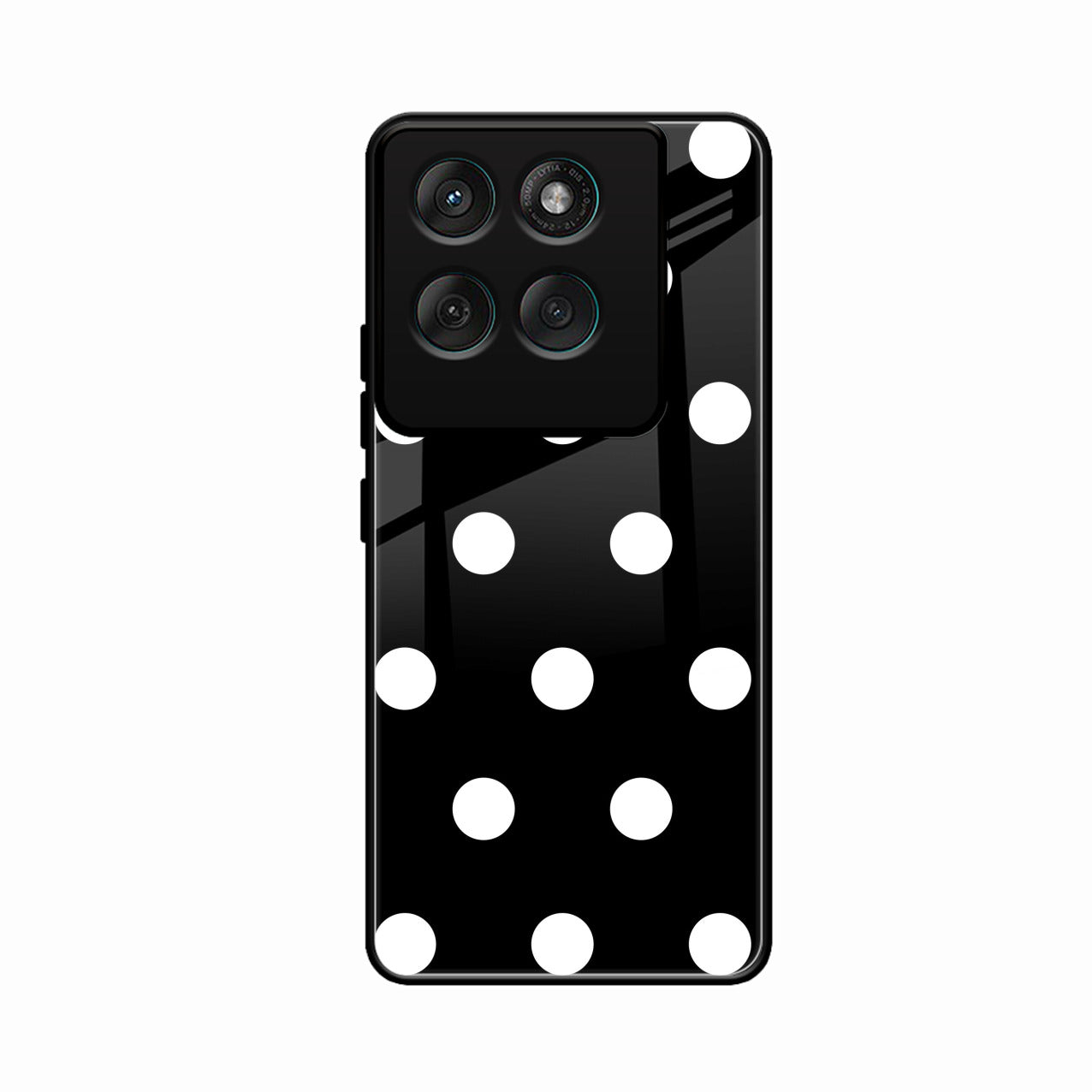 Classic Polka Dot Glass Phone Case for Motorola Edge 70 5G