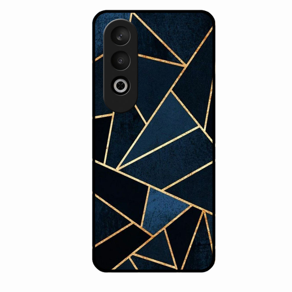 Midnight Gold Geometric Premium Glass Phone Case for Oneplus Nord Ce 4 5G
