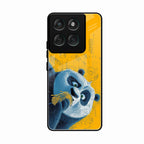 Cute Panda Sketch Premium Glass Phone Case for Motorola Edge 60 Fusion 5G