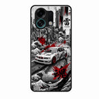 Japanese Wave Drift Racing Premium Glass Phone Case for Oppo K13 Turbo 5G