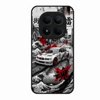 Japanese Wave Drift Racing Premium Glass Phone Case for Redmi Note 15 Pro Plus 5G