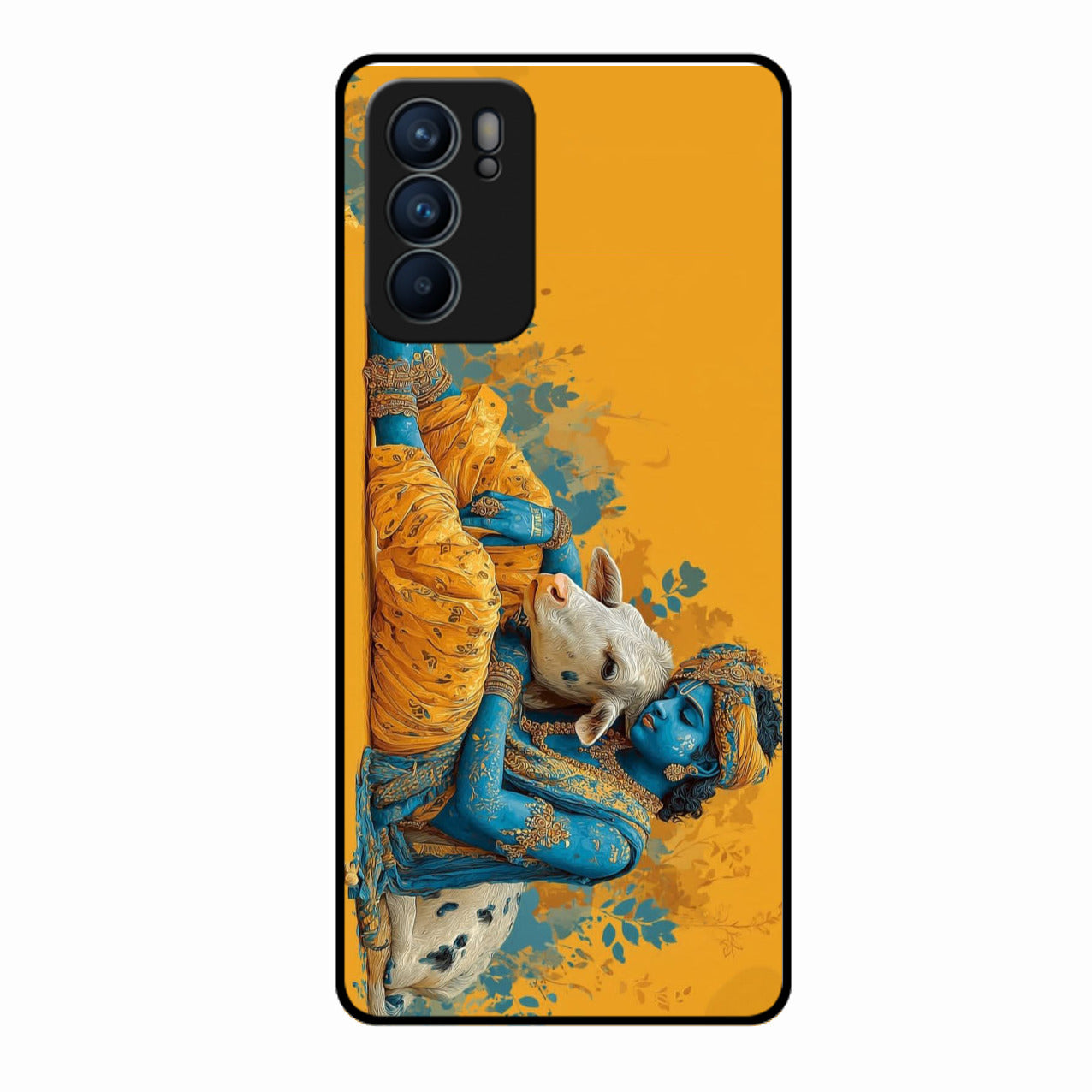 Divine Krishna Gopal Premium Glass Phone Case for Oppo Reno 6 5G