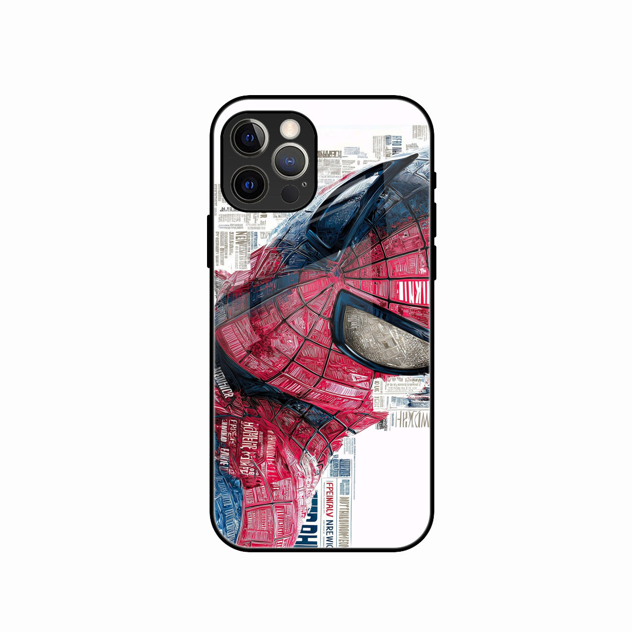 Red Blue Web Hero Glass Phone Cover for iPhone 15 Pro Max