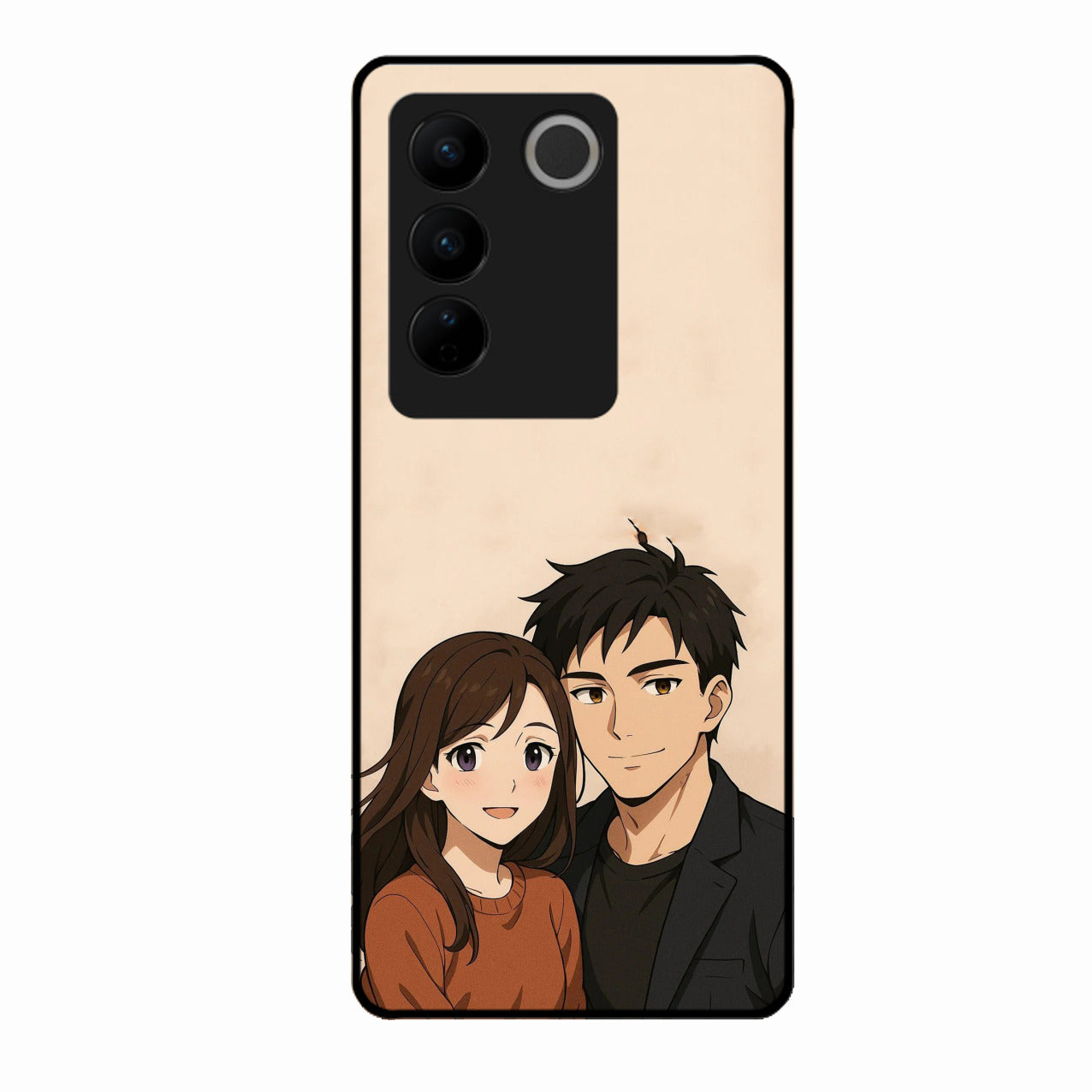 Custom Personalised Art Photo Glass Case for Vivo V27 5G