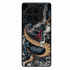 Midnight Dragon Glass Phone Case for Vivo X90 Pro 5G