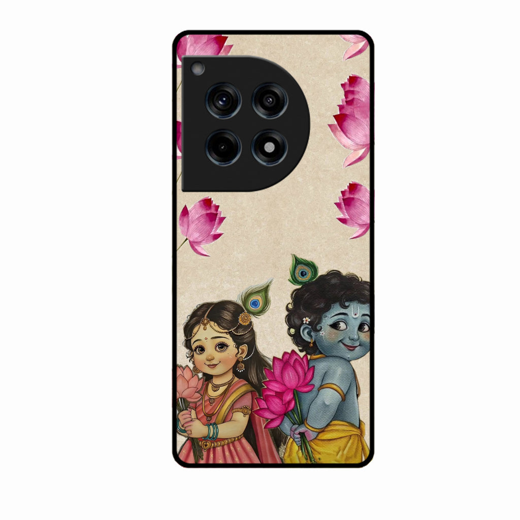 Krishna Eternal Lotus Glass Case for Oneplus 12R 5G
