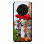 Rainy Day Cartoon Glass Phone Case for Realme 12 5G