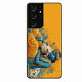 Divine Krishna Gopal Premium Glass Phone Case for Samsung Galaxy S21 Ultra
