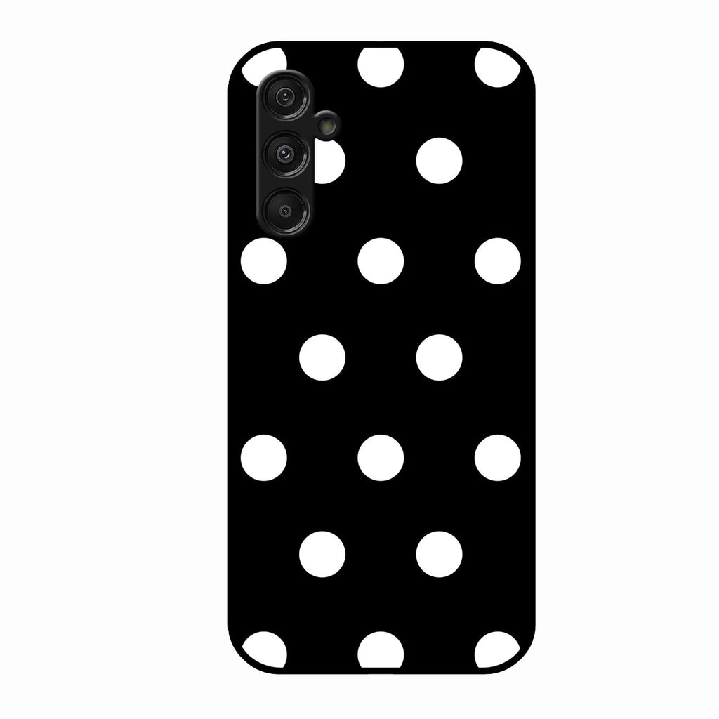Classic Polka Dot Glass Phone Case for Samsung Galaxy M35 5G