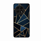 Midnight Gold Geometric Premium Glass Phone Case for Oneplus 13R 5G