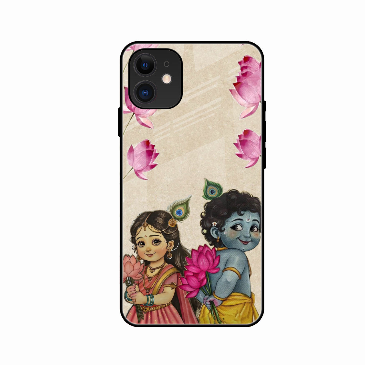 Krishna Eternal Lotus Glass Case for iPhone 11