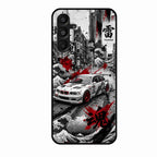Japanese Wave Drift Racing Premium Glass Phone Case for Samsung Galaxy F16 5G