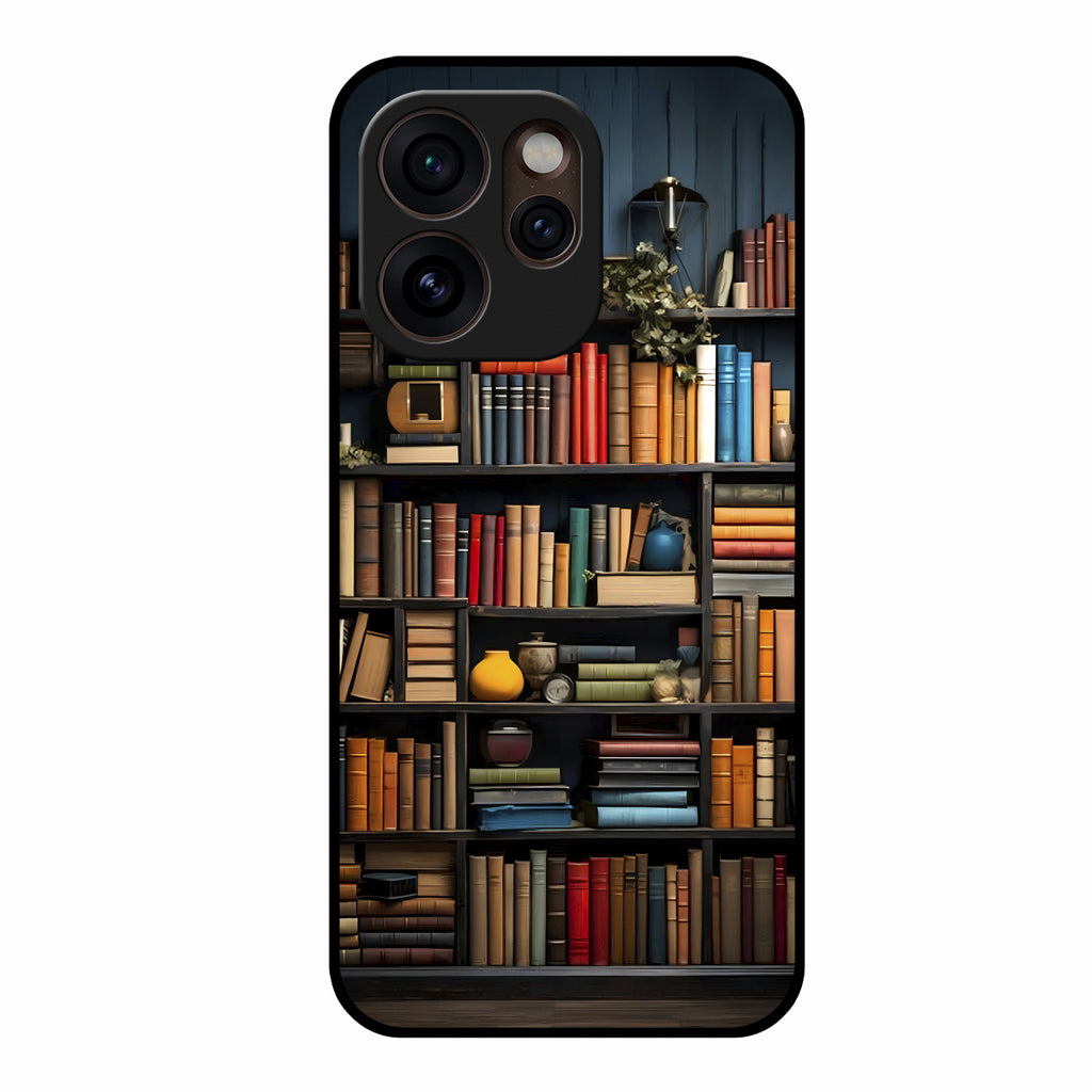 Colorful Bookshelf Art Glass Case Cover for Oppo Reno 15 Pro Mini 5G