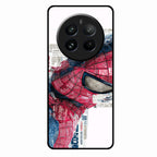 Red Blue Web Hero Glass Phone Cover for Realme 12 Pro Plus 5G