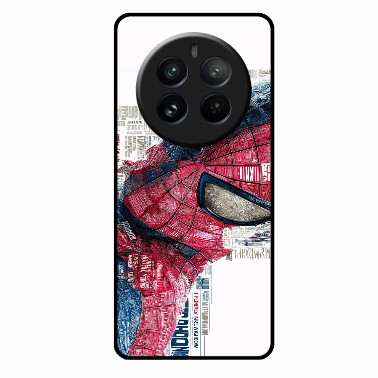 Red Blue Web Hero Glass Phone Cover for Realme 12 Pro Plus 5G