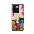Krishna Eternal Lotus Glass Case for iQOO Z7 Pro 5G