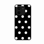 Classic Polka Dot Glass Phone Case for iQOO Z9X 5G